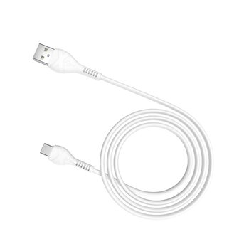 HOCO X37 Cool Power Data en Oplaadkabel USB-C 1M Wit