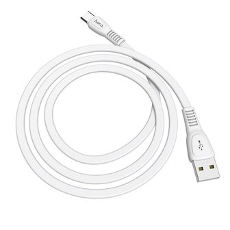 HOCO X40 Noah Data en Oplaadkabel USB-C 1M Wit