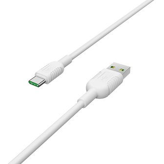 BOROFONE BX33 Billow Flash Data en Oplaadkabel USB-C 1.2M Wit