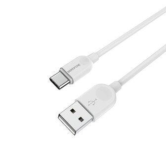 BOROFONE BX14 LinkJet Data en Oplaadkabel USB-C 3M Wit