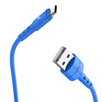 HOCO X30 Star Data en Oplaadkabel Micro-USB 1M Blauw