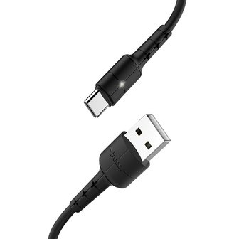 HOCO X30 Star Data en Oplaadkabel USB-C 1M Zwart