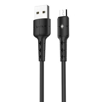 HOCO X30 Star Data en Oplaadkabel Micro-USB 1M Zwart