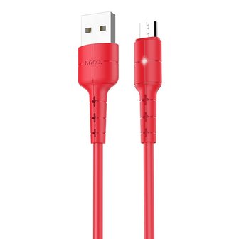 HOCO X30 Star Data en Oplaadkabel Micro-USB 1M Rood