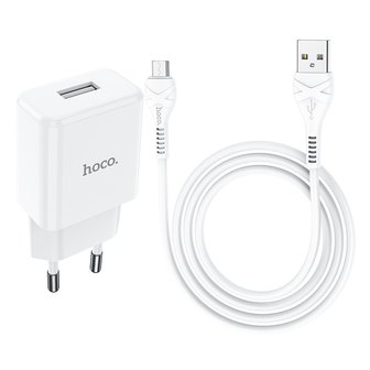 HOCO N9 Especial Oplader + Micro-USB Kabel Wit