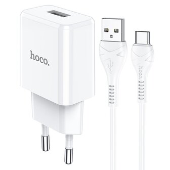 HOCO N9 Especial Oplader + USB-C Kabel Wit