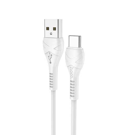 HOCO X37 Cool Power Data en Oplaadkabel USB-C 1M Wit