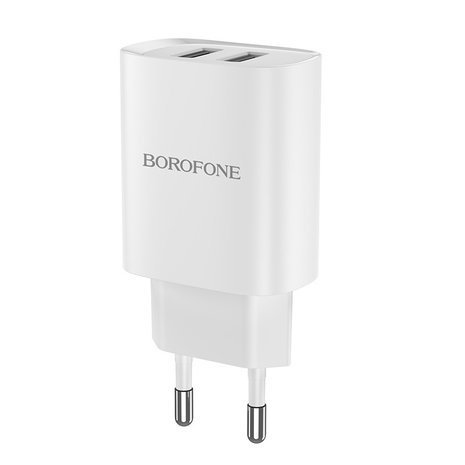 BOROFONE BN2 Super Fast Oplader 2-poorten Wit