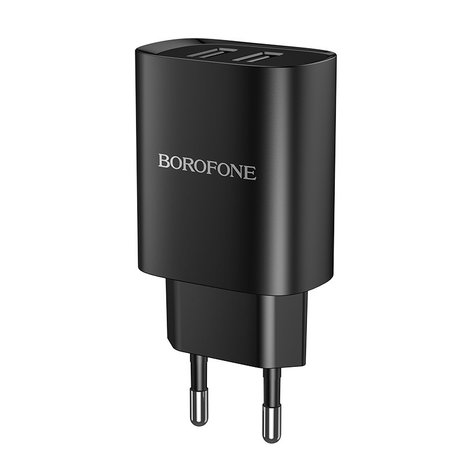 BOROFONE BN2 Super Fast Oplader 2-poorten Zwart