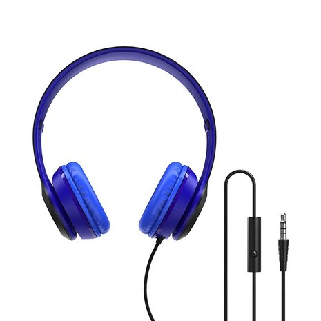 BOROFONE BO5 Star Sound Koptelefoon 3.5mm Jack Blauw