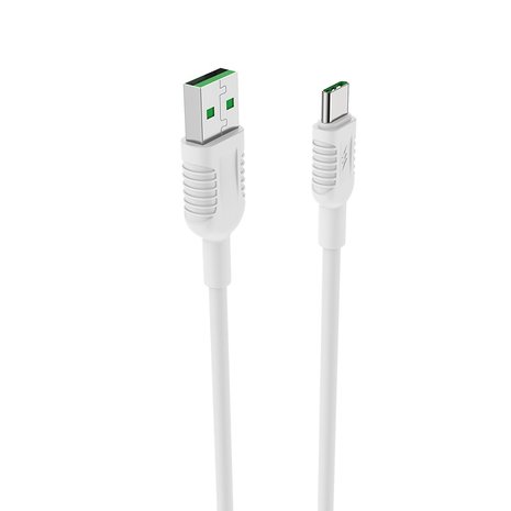 BOROFONE BX33 Billow Flash Data en Oplaadkabel USB-C 1.2M Wit