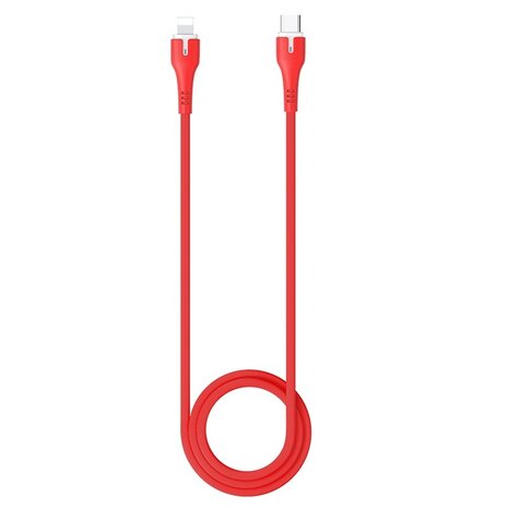 HOCO X45 Surplus PD Data en Oplaadkabel Lightning 1M Rood