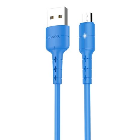 HOCO X30 Star Data en Oplaadkabel Micro-USB 1M Blauw