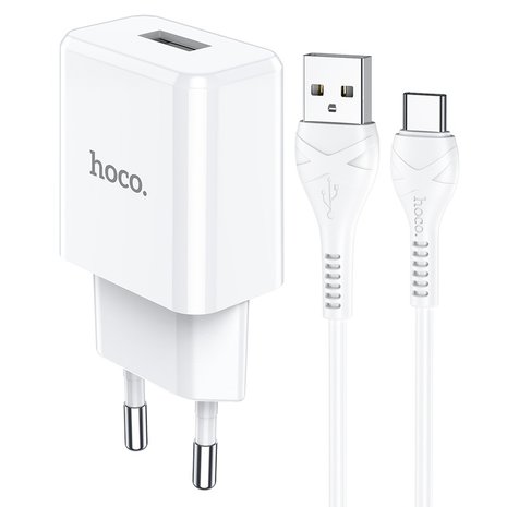 HOCO N9 Especial Oplader + USB-C Kabel Wit