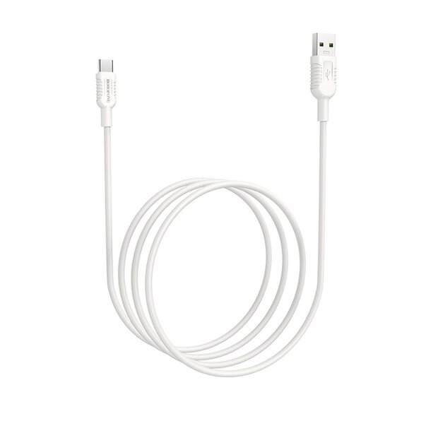 BOROFONE BX33 Billow Flash Data en Oplaadkabel USB-C 1.2M Wit